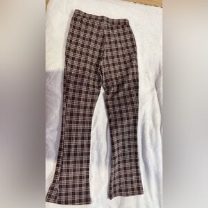 Urban Renewal Brown Checkered Women's Trousers